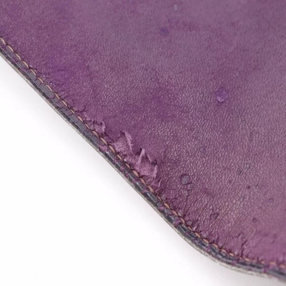 HERMES Fako Clutch bag vintage Bordeaux Box carf Women - Picture 3 of 12